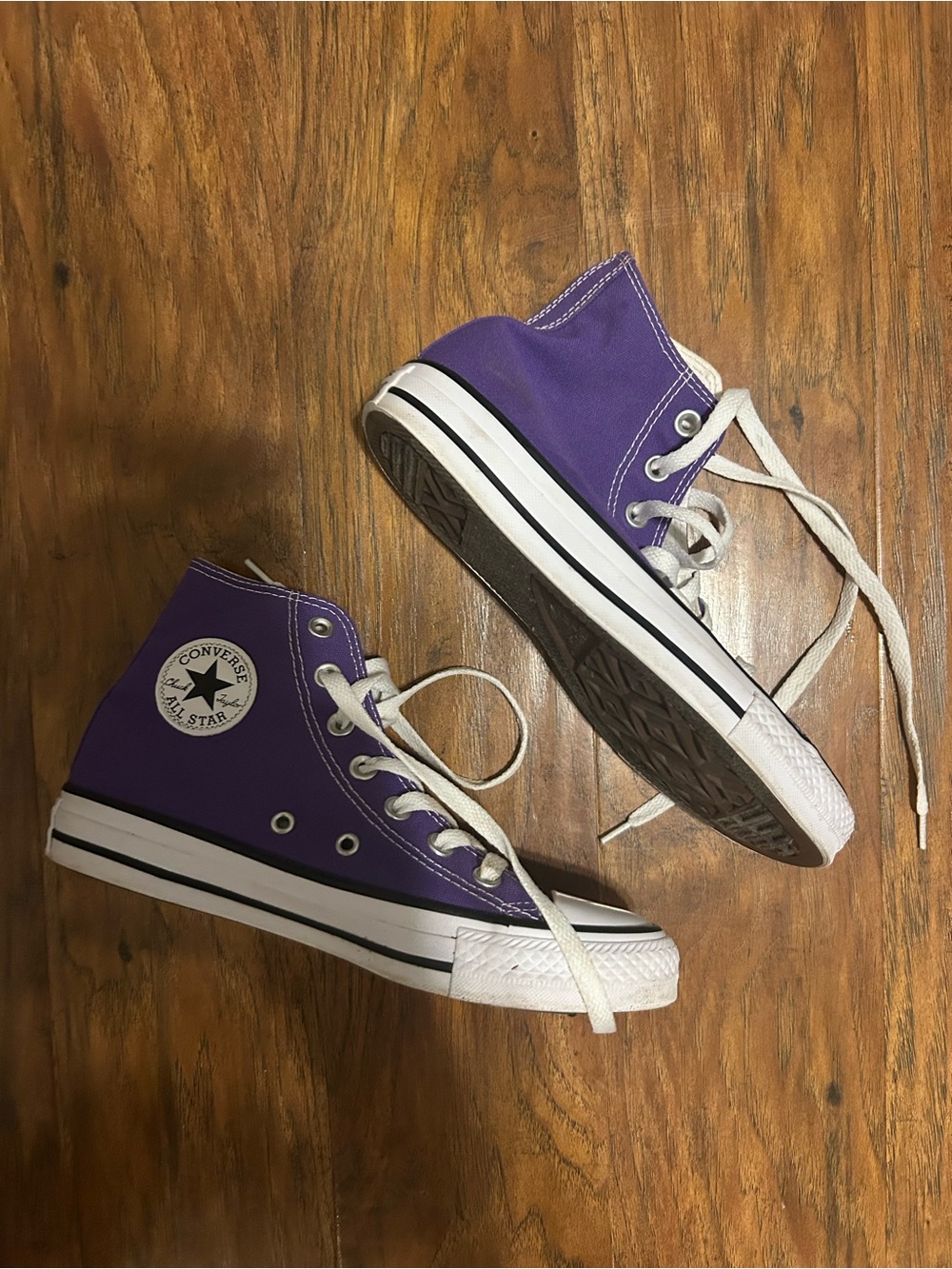 Converse Purple High Top Chuck Taylor All Star Sneakers